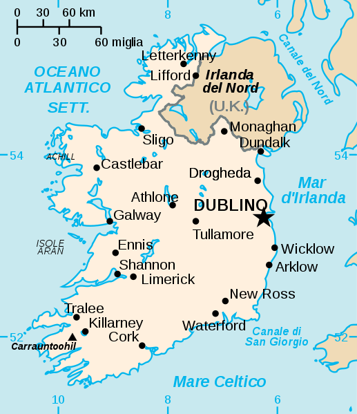 Mappa Irlanda