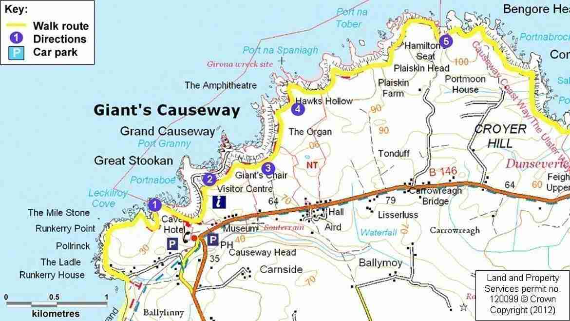 Where Is Giant s Causeway On A Map At Sherman Cleveland Blog
